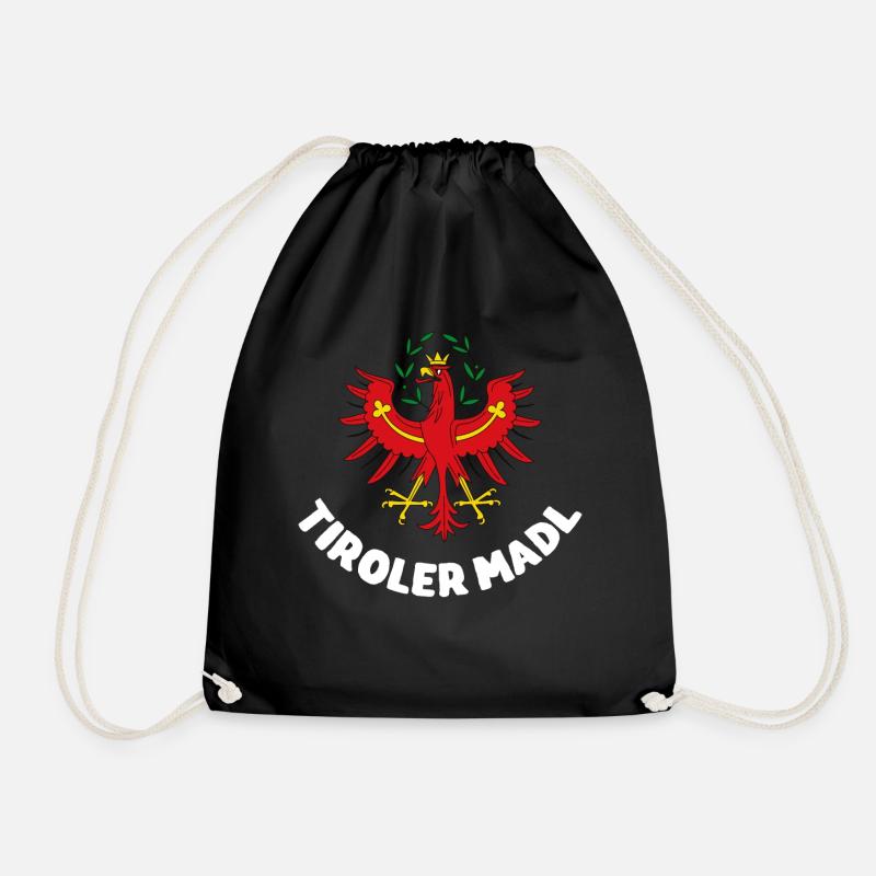 Tiroler Madl - Turnbeutel - Schwarz