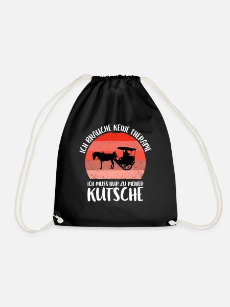 Kutscher Kutsche Pferdekutscher Kutschieren - Turnbeutel - Schwarz