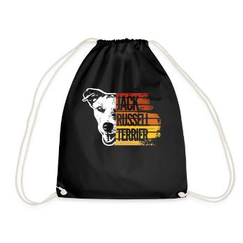 Jack Russell Terriers / Dog / Dogs / Male / Dog - Drawstring Bag - black - Front