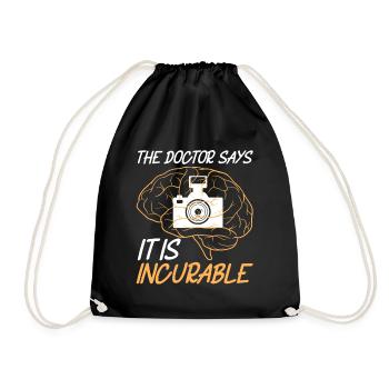 Photographie photographique Photographe photographe photographe - Sac de sport léger - noir - Devant