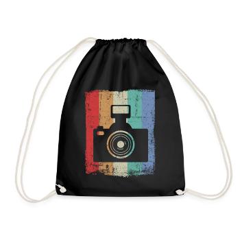 Photographie photographique Photographe photographe photographe - Sac de sport léger - noir - Devant