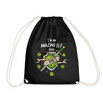 I'm an amazing elf since 1992 - Sac de sport léger - noir - Devant
