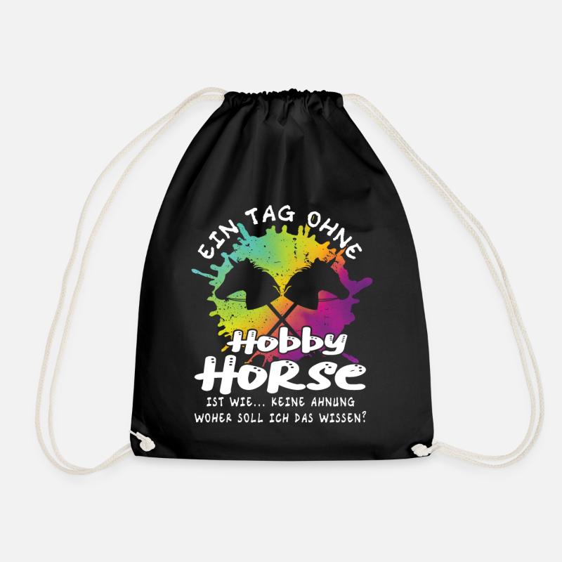 Hobby Horsing - Hobby Horse - Turnbeutel - Schwarz