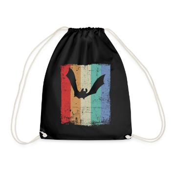 Bat Bats - Drawstring Bag - black - Front