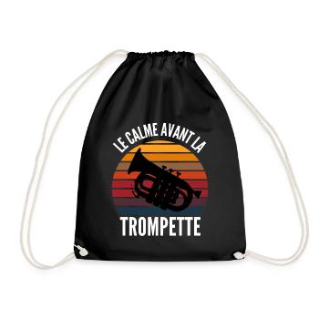 le calme avant la trompette - Sac de sport léger - noir - Devant