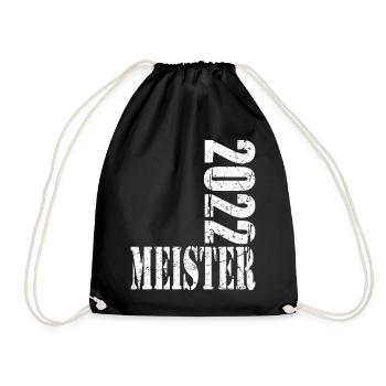 Meister 2022 Aufstiegstrikot Abschluss 22 - Turnbeutel - Schwarz - Vorne