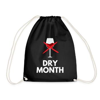 DRY MONTH RED WINE - Sac de sport léger - noir - Devant