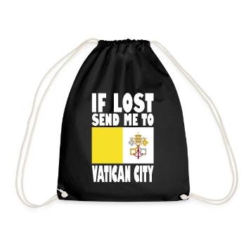 Drapeau de la Cité du Vatican - Sac de sport léger - noir - Devant