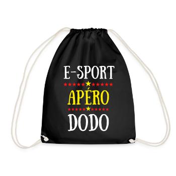 ESport apéro dodo - Sac de sport léger - noir - Devant