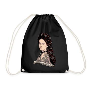 Impératrice Elisabeth d’Autriche - Hipster Sissi - Sac de sport léger - noir - Devant