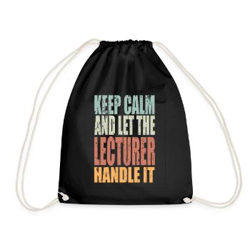 Keep Calm Éditeur Disant Éditeur Cadeau - Sac de sport léger - noir - Devant