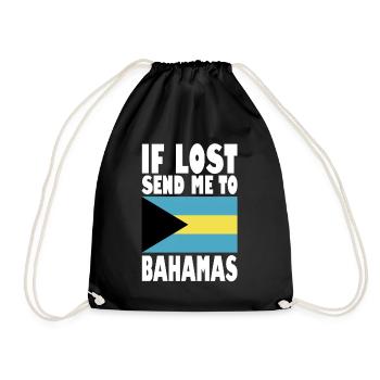 Drapeau des Bahamas - Sac de sport léger - noir - Devant