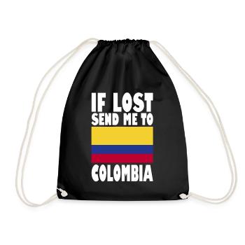 Drapeau de la Colombie - Sac de sport léger - noir - Devant