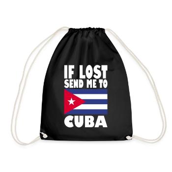 Drapeau de Cuba - Sac de sport léger - noir - Devant