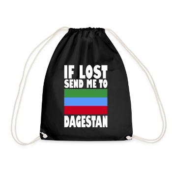 Drapeau du Daghestan - Sac de sport léger - noir - Devant