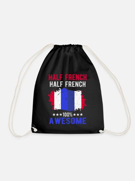Moitié Français moitié Français - Sac de sport léger - noir