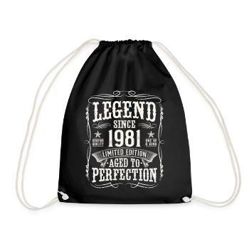Légende 1981 Vintage Cadeau d’anniversaire - Sac de sport léger - noir - Devant