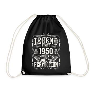 Legend 1950 Vintage Cadeau d’anniversaire - Sac de sport léger - noir - Devant