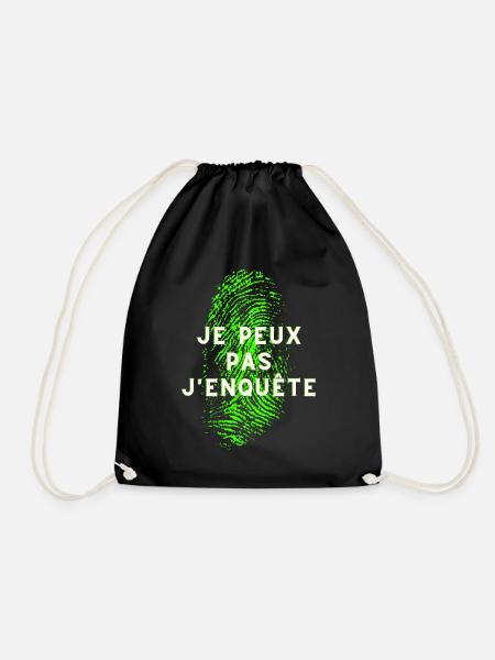 EMPREINTE DIGITALE JE PEUX PAS J ENQUÊTE - Sac de sport léger - noir