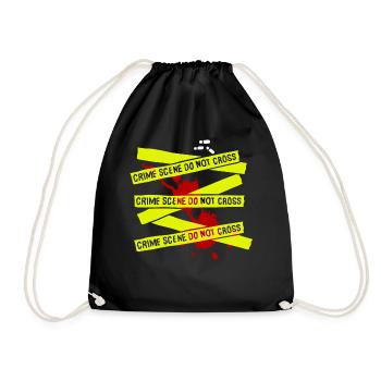 DÉTECTIVE POLICE EMPREINTE INDICE ENQUÊTE CRIME - Sac de sport léger - noir - Devant