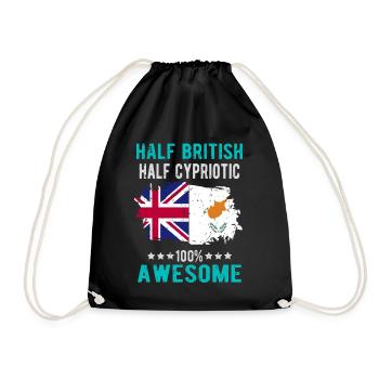 Moitié britannique moitié chypriote - Sac de sport léger - noir - Devant