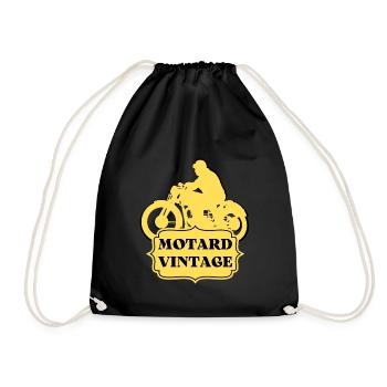 MOTARD VINTAGE - Sac de sport léger - noir - Devant