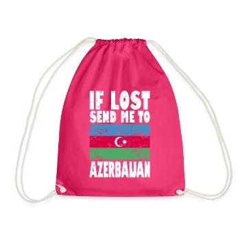Drapeau de l’Azerbaïdjan - Sac de sport léger - fuchsia - Devant
