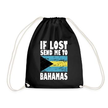 Drapeau des Bahamas - Sac de sport léger - noir - Devant