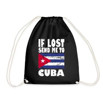 Drapeau de Cuba - Sac de sport léger - noir - Devant