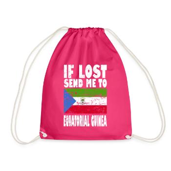 Drapeau de la Guinée équatoriale - Sac de sport léger - fuchsia - Devant