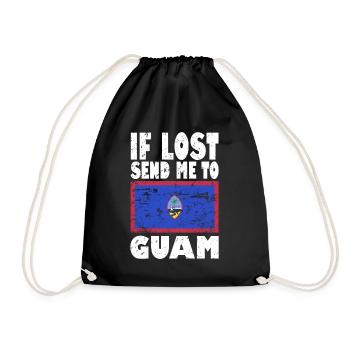 Drapeau de Guam - Sac de sport léger - noir - Devant