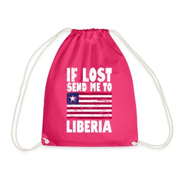 Drapeau de la Libye - Sac de sport léger - fuchsia - Devant