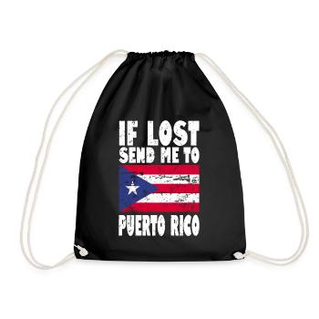 PUERTO RICO Drapeau Disant - Sac de sport léger - noir - Devant