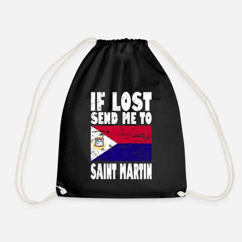 Drapeau Saint-Martin - Sac de sport léger - noir