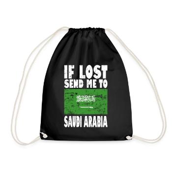 Slogan du drapeau de l’Arabie saoudite - Sac de sport léger - noir - Devant