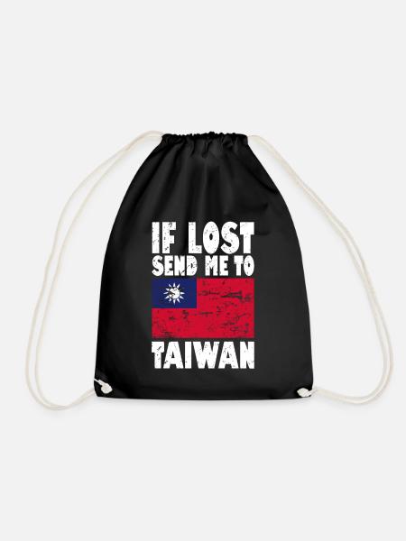 Drapeau de Taïwan - Sac de sport léger - noir