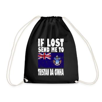 Tristan da Cunha Drapeau Disant - Sac de sport léger - noir - Devant