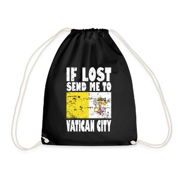Drapeau de la Cité du Vatican - Sac de sport léger - noir - Devant