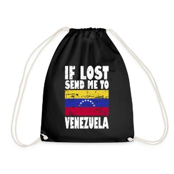 Drapeau du Venezuela - Sac de sport léger - noir - Devant
