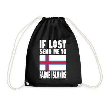 Drapeau des îles Féroé - Sac de sport léger - noir - Devant