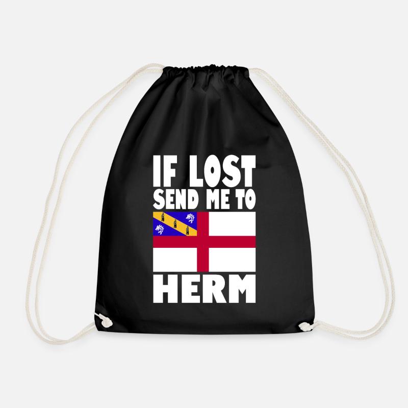 Herm Flagge Spruch - Turnbeutel - Schwarz