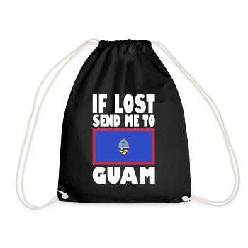 Drapeau de Guam - Sac de sport léger - noir - Devant