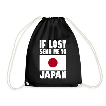 Drapeau du Japon - Sac de sport léger - noir - Devant