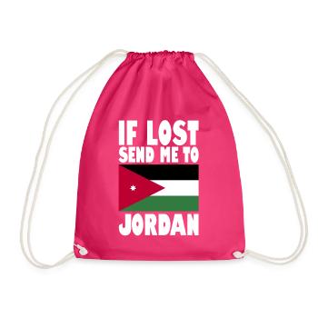 Drapeau de Jordanie - Sac de sport léger - fuchsia - Devant