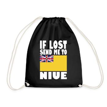 Dicton du drapeau de Niue - Sac de sport léger - noir - Devant