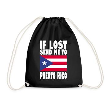 PUERTO RICO Drapeau Disant - Sac de sport léger - noir - Devant
