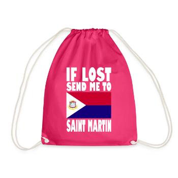 Drapeau Saint-Martin - Sac de sport léger - fuchsia - Devant
