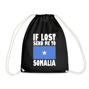 Drapeau de la Somalie - Sac de sport léger - noir - Devant