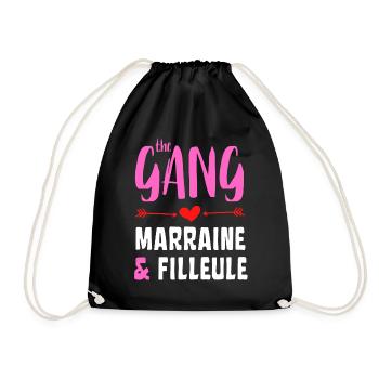 The Gang Marraine et Filleule - Sac de sport léger - noir - Devant