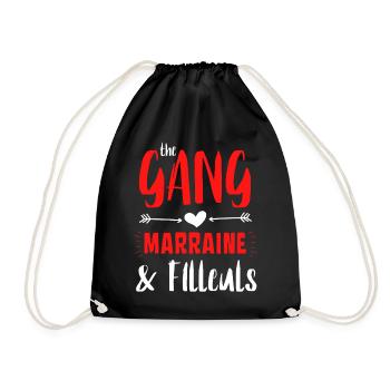 The Gang Marraine et Filleuls - Sac de sport léger - noir - Devant